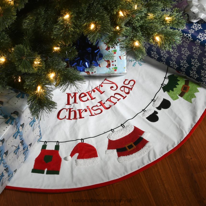 decoration | National Tree Company 48\ White \Merry Christmas\ Tree Skirt F2L4F565